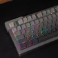 Dust Full PBT Gradient Grey Dip-dye Keycaps Set Doubleshot Backlit OEM Profile for Cherry MX Mechanical Keyboard